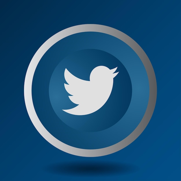 logotipo de mídia social do ícone 3D