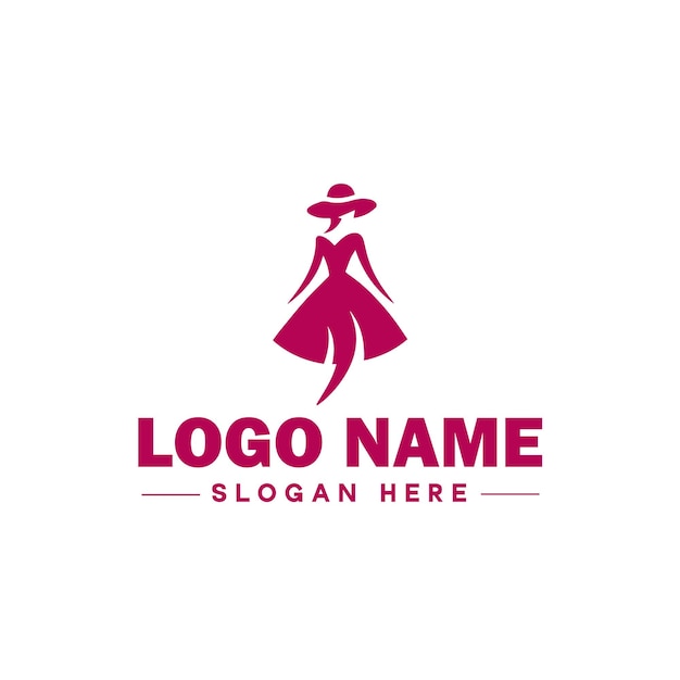 Vetor logotipo de moda luxury glamour elegant logotipo ícone limpo, plano, moderno, minimalista, logotipo de negócios