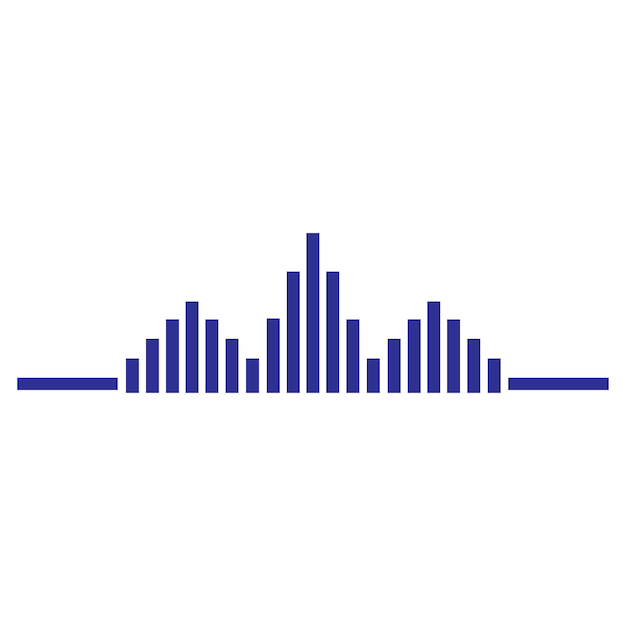 Logotipo de música de ondas sonoras