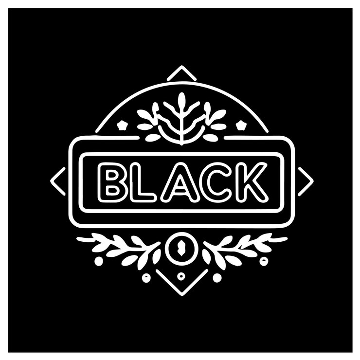 Vetor logotipo de néon de sexta-feira preta vetor preto silhueta de cor preta fundo de cor branca