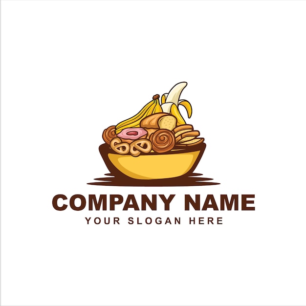 Logotipo de padaria de banana