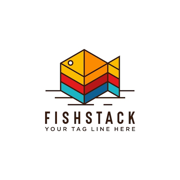 Vetor logotipo de peixe
