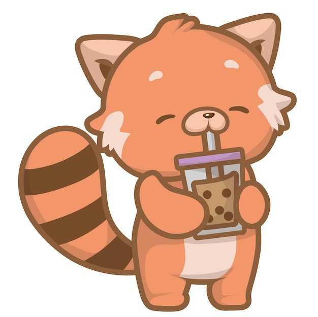 Fofo Kawaii Bubble Tea Bebe Personagens De Desenho Animado