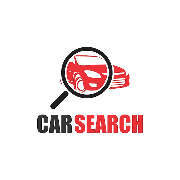 Logotipo de pesquisa de carro