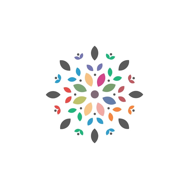 Logotipo de pétalas de flores