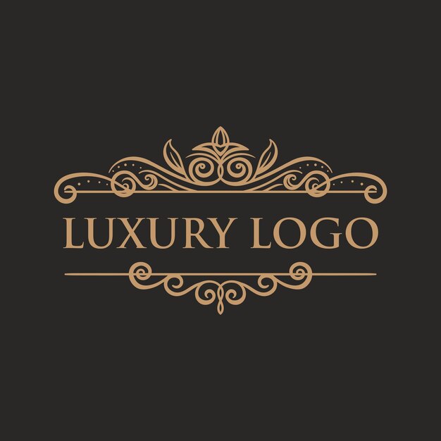 Logotipo de quadro de luxo