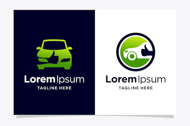 Logotipo de reparação de automóveis com bom conceito