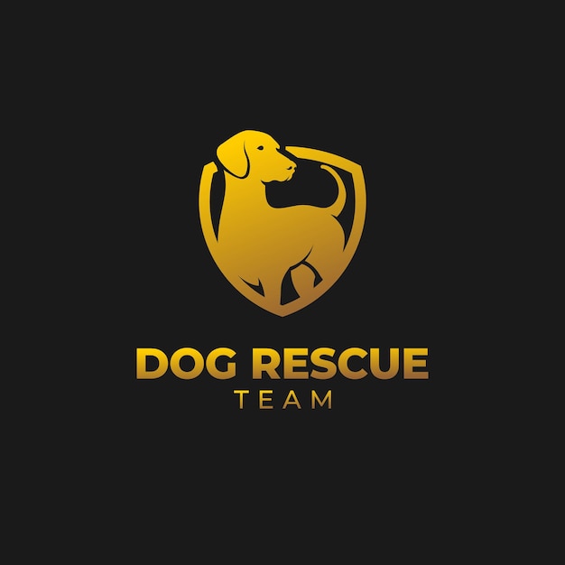 Logotipo de resgate de cães