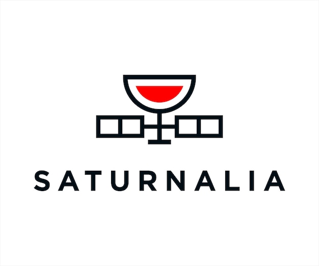 Logotipo de satélite de vinho ou vetor de vinho