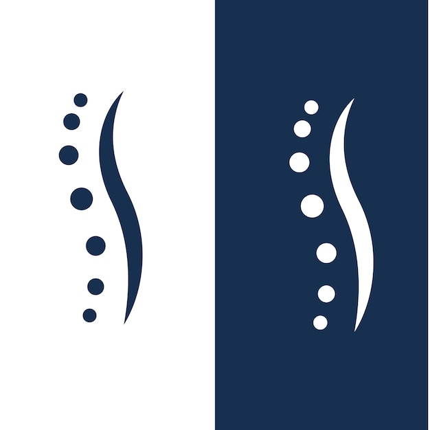 Logotipo de saúde da coluna vertebral
