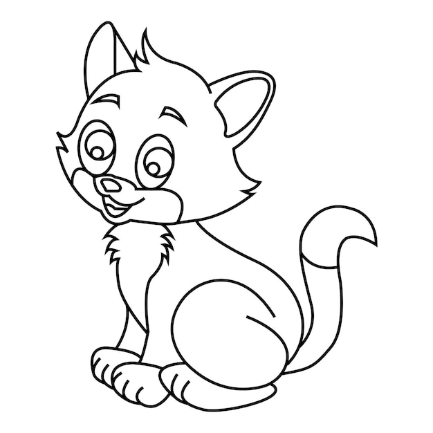 Logotipo de silhueta de gato isolado vetorial imprimir design decorativo