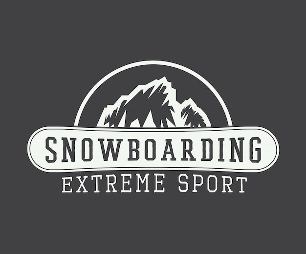 Logotipo de snowboard