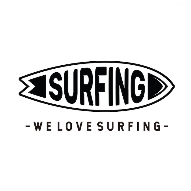 Logotipo de surf