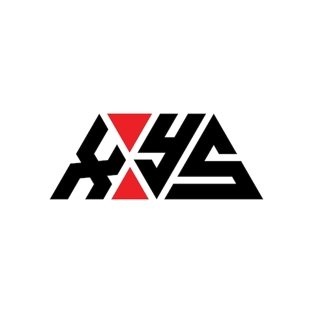 Logotipo de triângulo XYZ com forma triangular XYZ triângulo logotipo de monograma XYZ vector triângulo modelo de logotipo com cor vermelha XYZ logotipo triangular Logotipo simples, elegante e luxuoso XYZ