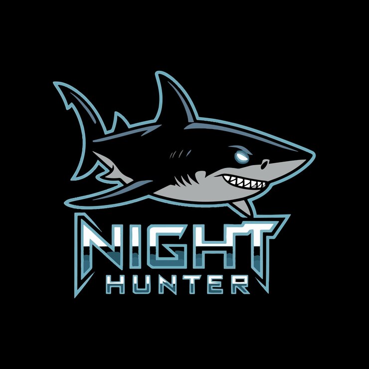 Logotipo de tubarão para design de camiseta de pesca