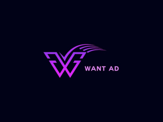 Vetor logotipo de uma empresa chamada anúncio de desejo