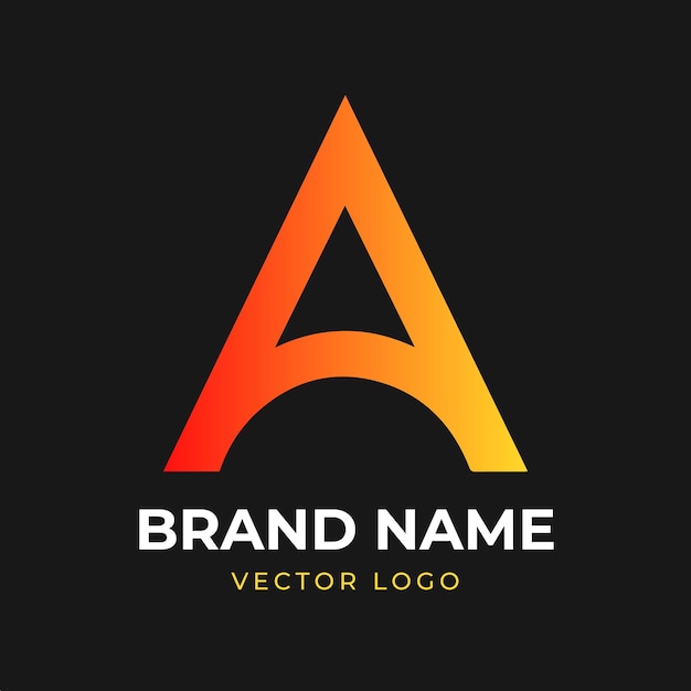 Logotipo de uma letra vetorial de uma letra de uma marca