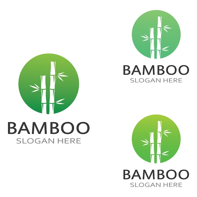 Logotipo de uma planta de bambu ou um tipo de planta oca usando um design de conceito de vetor de negócios de ilustração moderna