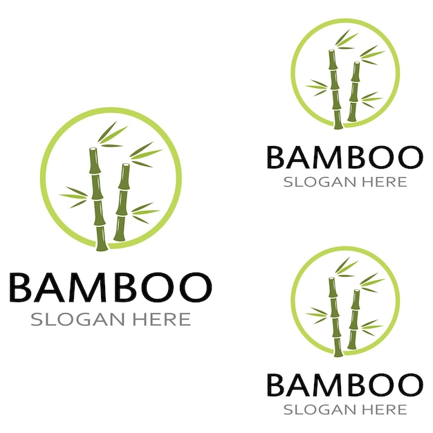 Logotipo de uma planta de bambu ou um tipo de planta oca usando um design de conceito de vetor de negócios de ilustração moderna