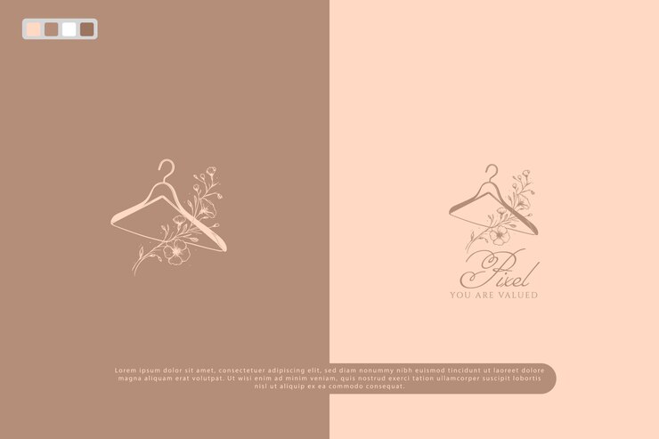 Logotipo de vela de estilo retro desenhado à mão com flores e símbolos