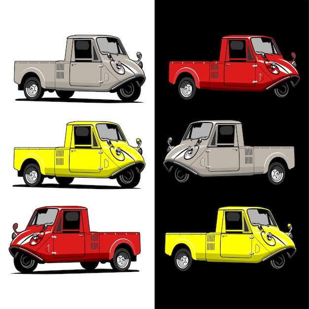 Logotipo de velocidade de microcarro fogo ilustração de design arte vetorial