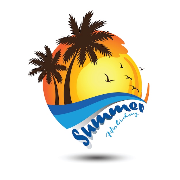 Logotipo de verão