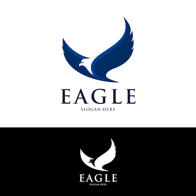 Logotipo de vetor criativo de pássaro águia