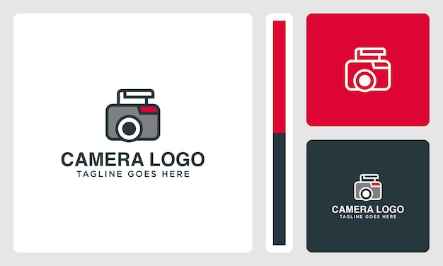 logotipo de vetor de câmera de impressão exclusivo premium