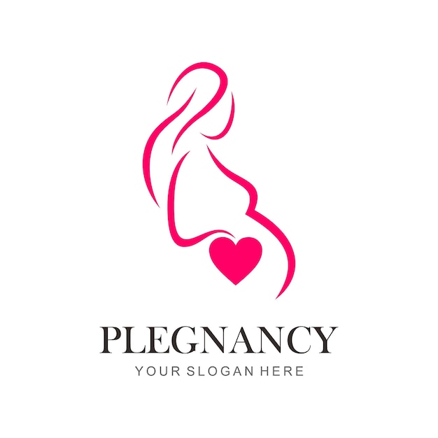 Vetor logotipo de vetor de gravidez