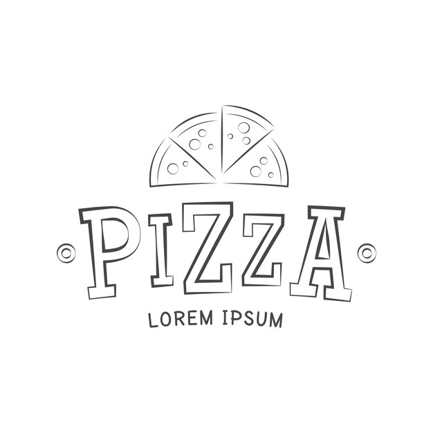 Vetor logotipo de vetor de pizza