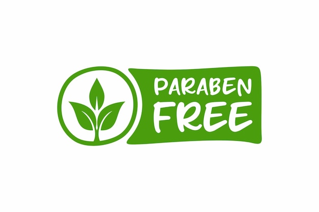 Logotipo de vetor livre de parabeno vetor de rótulo livre de parabeno