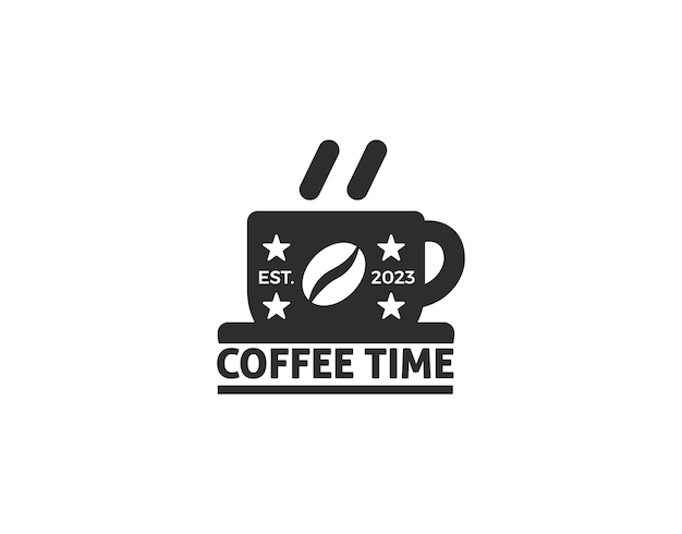 Logotipo de xícara de café vetorial