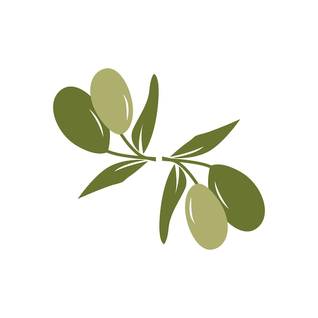 Logotipo design olive olive oil tree vector modelo de ilustração simples