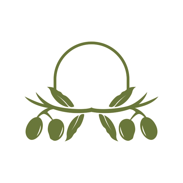 Vetor logotipo design olive olive oil tree vector modelo de ilustração simples