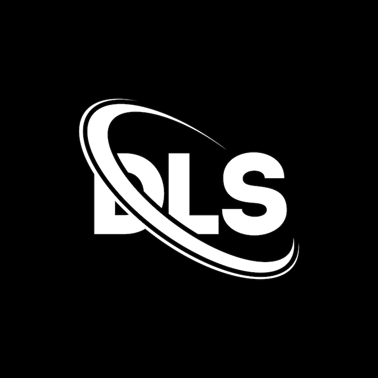 Vetor logotipo dls (letra dls) design de logotipo de letra dls (iniciais dls) logotipo ligado com círculo e monograma em maiúsculas logo dls tipografia para negócios de tecnologia e marca imobiliária