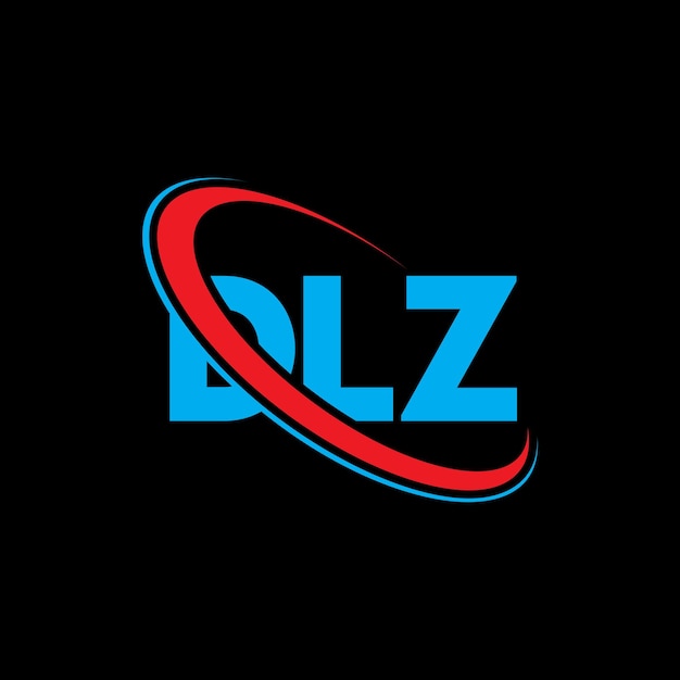 Vetor logotipo dlz design de letra dlz logotipo inicial dlz ligado com círculo e letras maiúsculas logotipo de monograma dlz tipografia para negócios de tecnologia e marca imobiliária