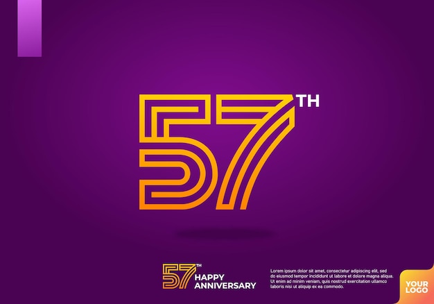 Logotipo do 57o aniversário