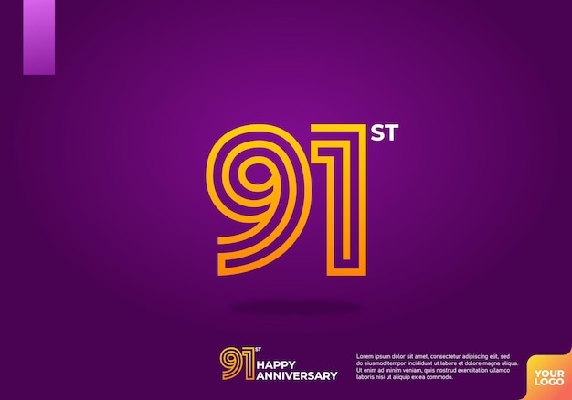 Logotipo do 91o aniversário