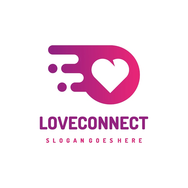 Logotipo do amor e coração