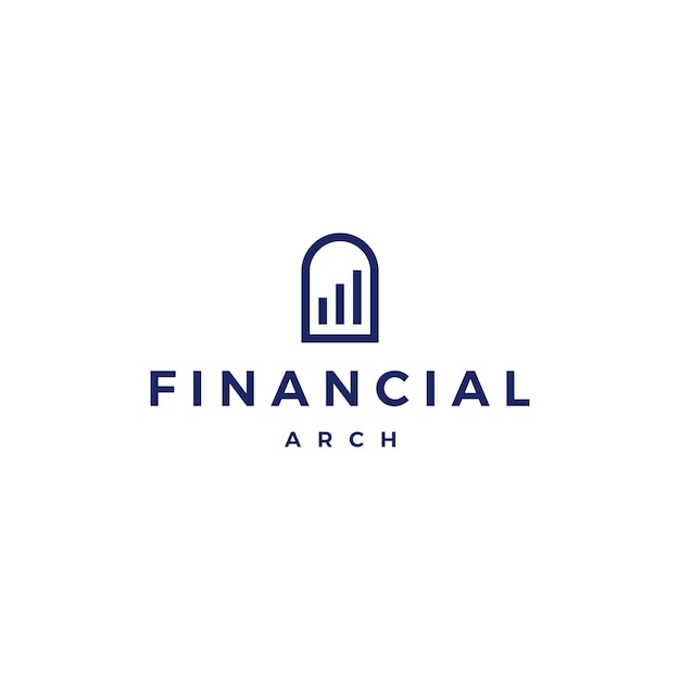 Vetor logotipo do arco financeiro