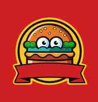 Vetor logotipo do bigeyed hamburger com cores vibrantes