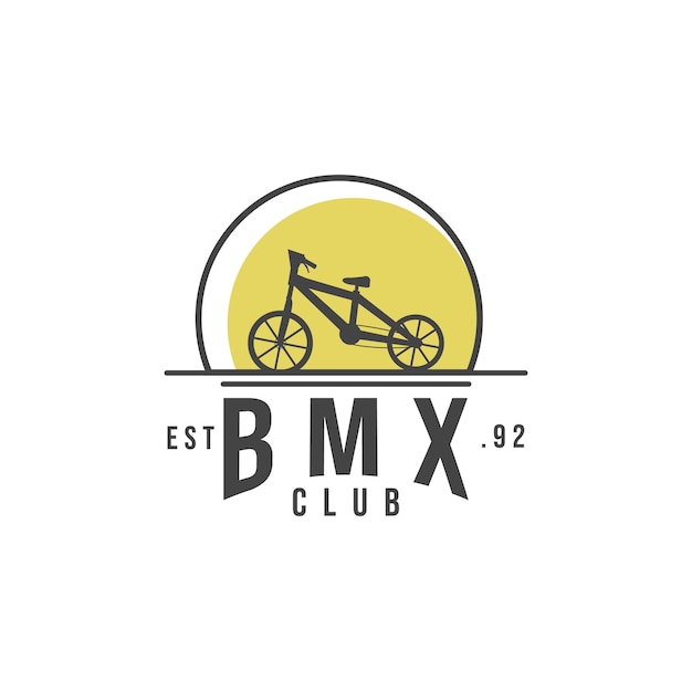 Logotipo do bmx club moderno