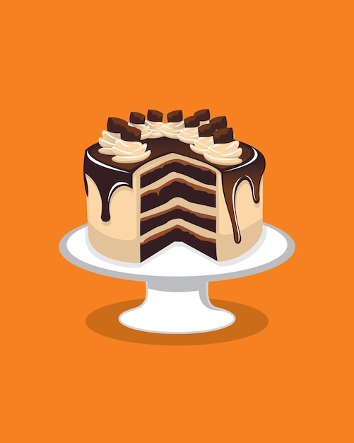 Logotipo do bolo de chocolate