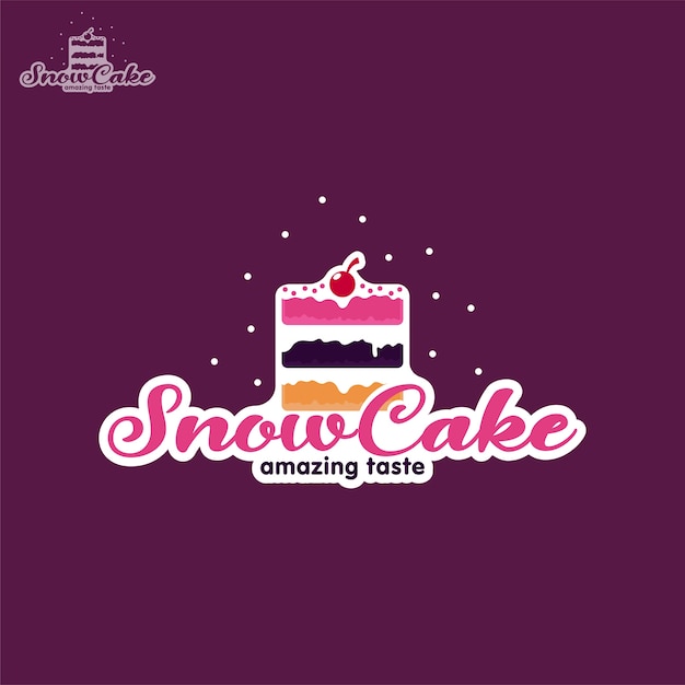 Logotipo do bolo de neve