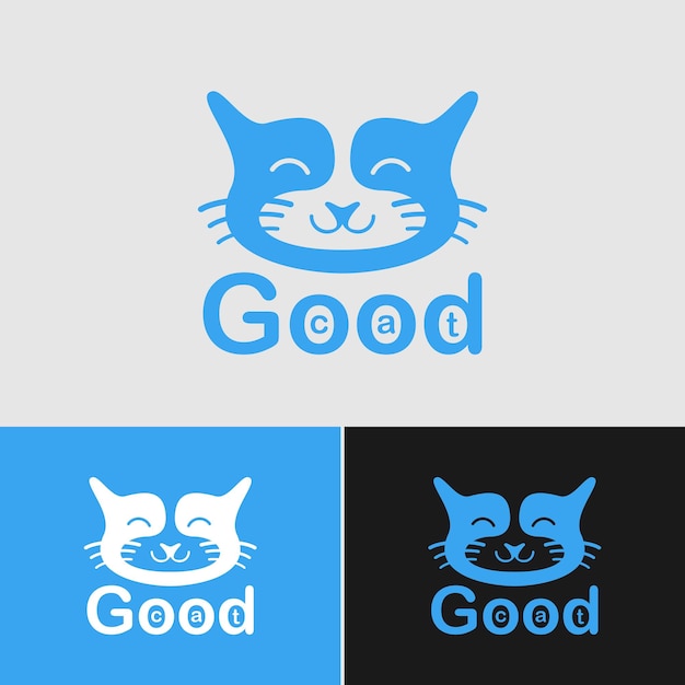 Vetor logotipo do bom gato