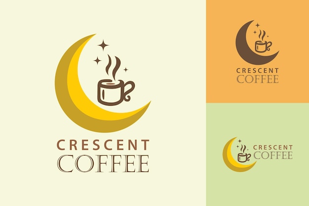 Vetor logotipo do café crescente