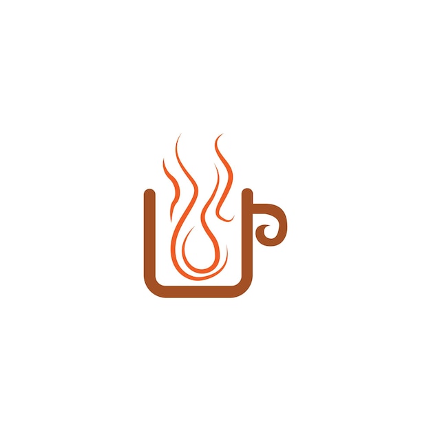 Logotipo do café quente