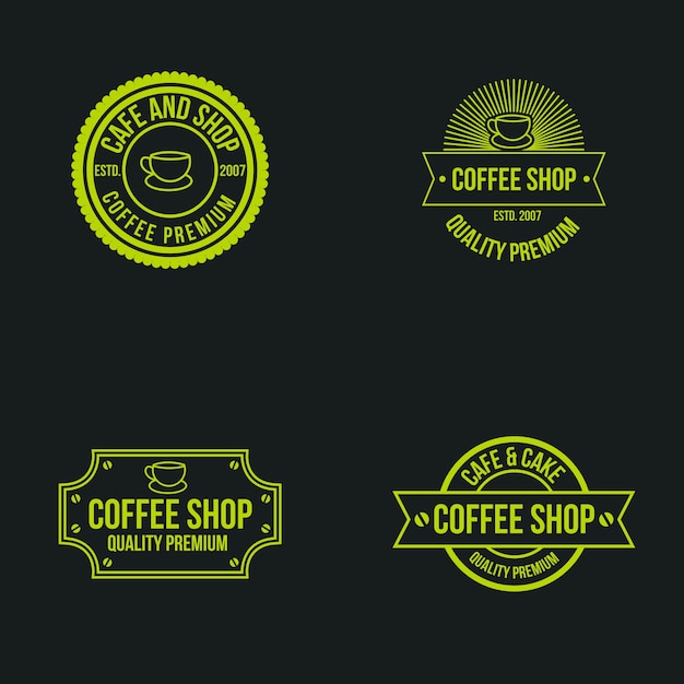 Vetor logotipo do café