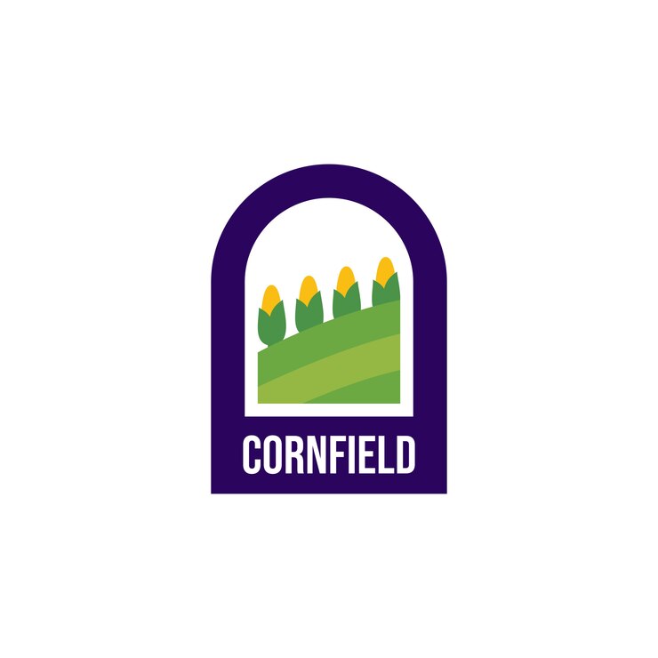 Vetor logotipo do campo de milho