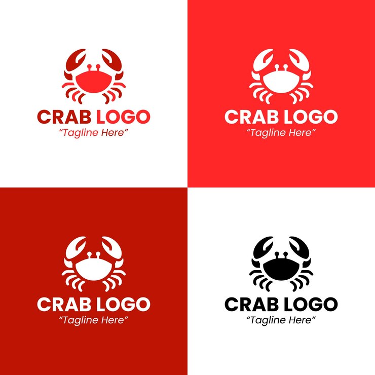 Vetor logotipo do caranguejo